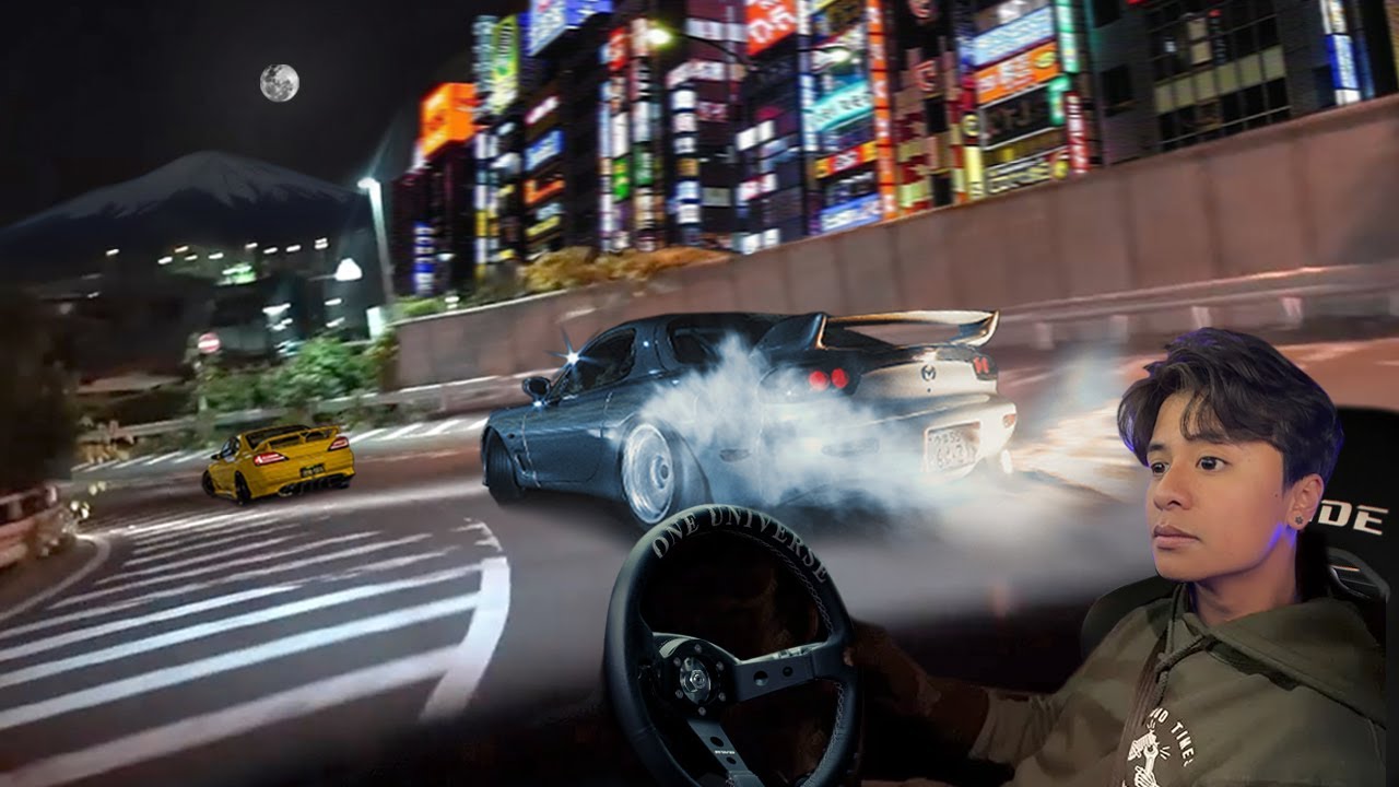 An adventurer experiences Tokyo's exhilarating car drifting in this video.