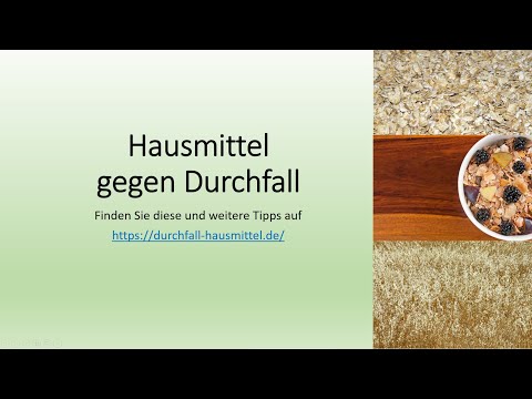 Hausmittel gegen Durchfall