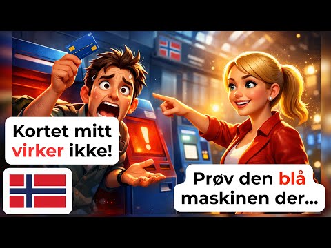 🇳🇴 Learn Norwegian in 20 Minutes: 50+ Ticket Machine Phrases (A1-A2) 🎫