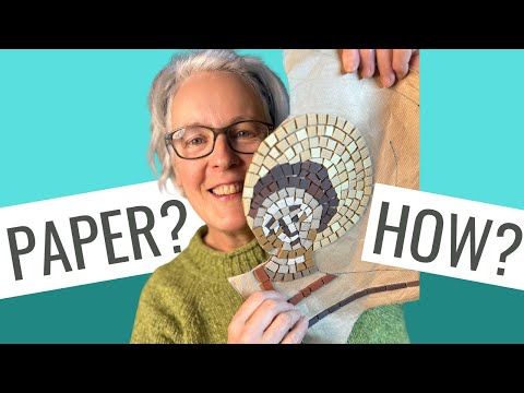 MAKE A MOSAIC USING THE PAPER BACKED METHOD | Using a paper substrate