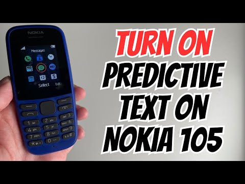 How To Turn On Predictive Text on Nokia 105