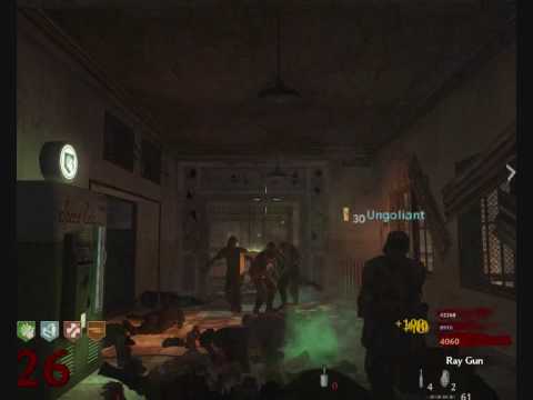 COD 5 ZOMBIES VERRUCKT LVL 26 WORLD RECORD SPAIN