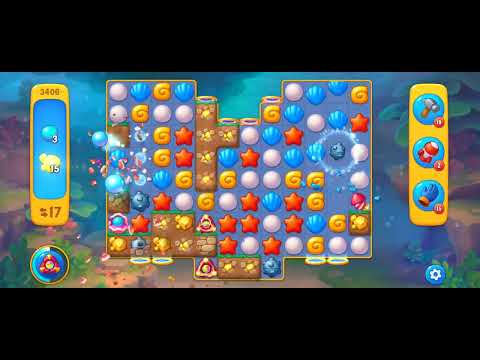 Fishdom Easy Level 3406 (with timed boosters [Super Lightning]) @choraelmin