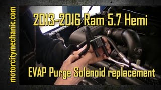 2013-2016 Ram 5.7 Hemi evap purge solenoid replacement