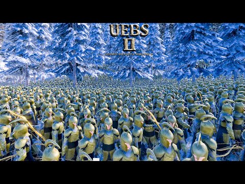 21000 Dark Paladins VS 18000 Elven Archers . Ultimate Epic Battle Simulator 2. UEBS 2