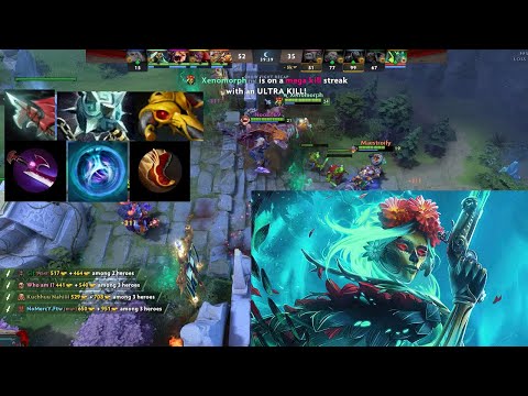 MUERTA BROKEN??? 1 SHOT 2 KILLS.  46 KILLS MEGA CREEP COMEBACK DOTA 2 7.33 PATCH UPDATE