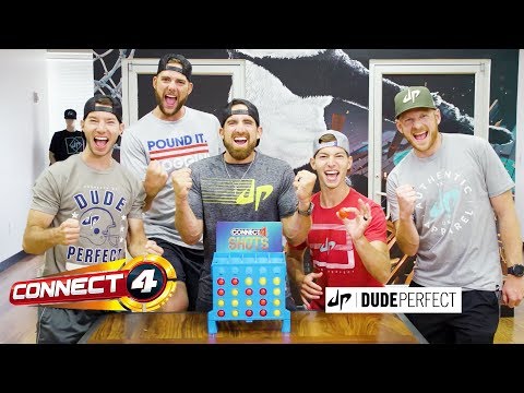 'Connect 4 Shots w/ Dude Perfect' Official Teaser - Hasbro Gaming