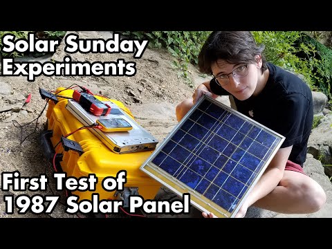 Testing this 35 year old 1980s 6v solar panel's degradation per ...