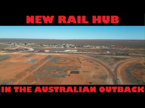 NEW PIMBA RAIL HUB TERMINAL SITE FLYOVER & PACIFIC NATIONAL WESTBOUND INTERMODAL