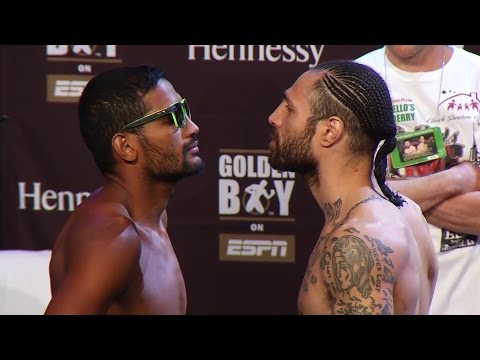 YAMAGUCHI FALCAO ON WEIGHT; STARES DOWN OPPONENT AHEAD OF ESPN CLASH