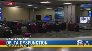 Delta passengers stranded at TIA, other airports, after Wednesday's storms