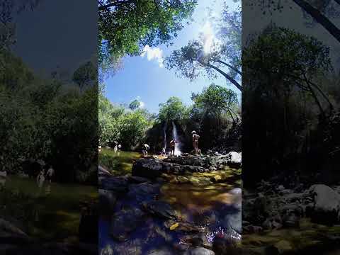 Cachoeira dos Cristais 💦✨ Natureza, trilha fácil e um visual incrível em Alto Paraíso-GO! 🌿