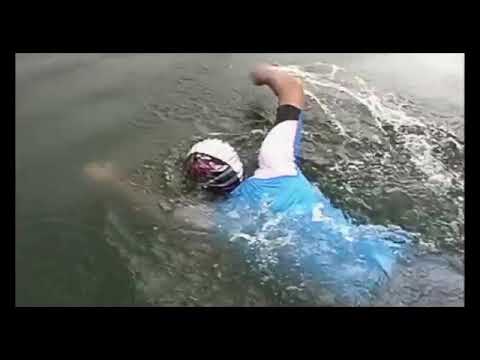swim across lake buyan berenang di danau Buyan Bali #Shorts