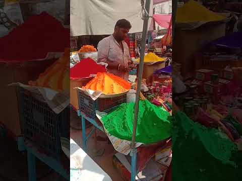 Holi market Ballia #vlog #video #holi #market