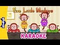 Five Little Monkeys Jumping On The Bed Sing Alongs Karaoke Version Full HD By Little Fox
