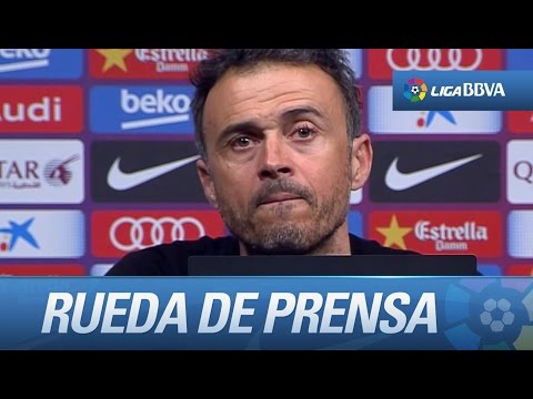 Luis Enrique: "Aquí se intenta, además de ganar, dar espectáculo"