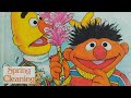Spring Cleaning Vintage Classic Sesame Street Book Bert And Ernie