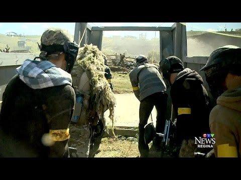 Paintballers re-enact Second World War Battle of Juno Beach