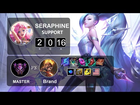 Support Seraphine vs Brand - LOL NA Master Season 11 Patch 11.21