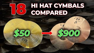 Video thumbnail for 18 Hi Hat Cymbals Compared - From $50 to $900 by Drum Center of Portsmouth