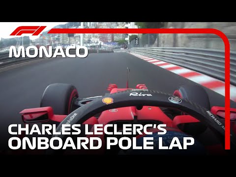 フェラーリ ルクレールのポールポジションのオンボード映像 F1モナコGP 予選のハイライト動画