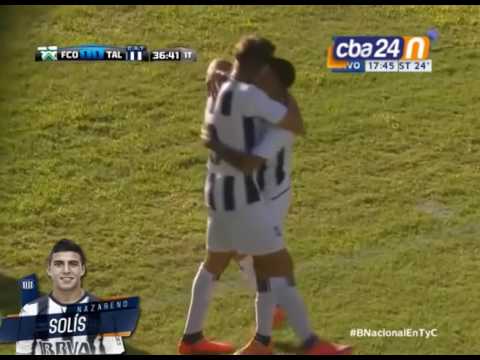 Goles de Nazareno Solís en el ascenso de Talleres a Primera División