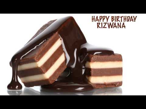 Rizwana  Chocolate - Happy Birthday
