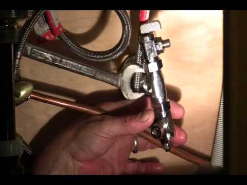 How to Replace an Angle Stop (shut-off valve)