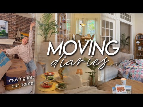 MOVING DIARIES | moving into our new house, unpacking our things, decorating, & starting fresh! 🫧