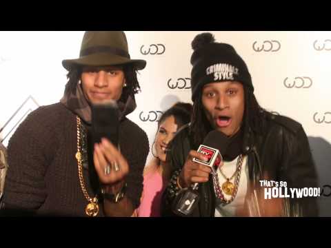 Les Twins busts out with a freestyle rap at the World of Dance Awards