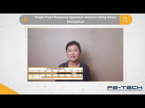 Single-Point Response Spectrum Analysis Using Ansys Mechanical