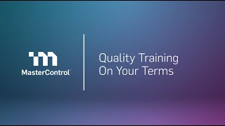 Download the video "Intro to Optimize your Strategy for Training MasterControl End Users"