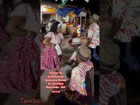 Tambor de promessa no Quilombo Ramal de Quindiua- Bequimão -MA