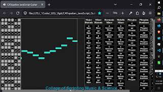 CATopalian JavaScript Guitar with Note Sequencer