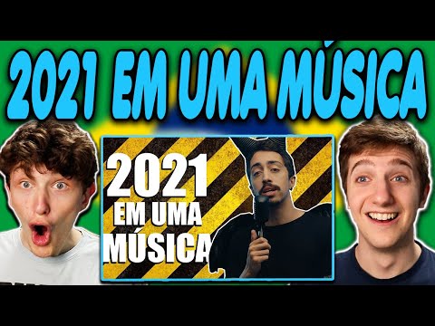 Americans React to 2021 EM UMA MÚSICA! (Gringos Reagem)