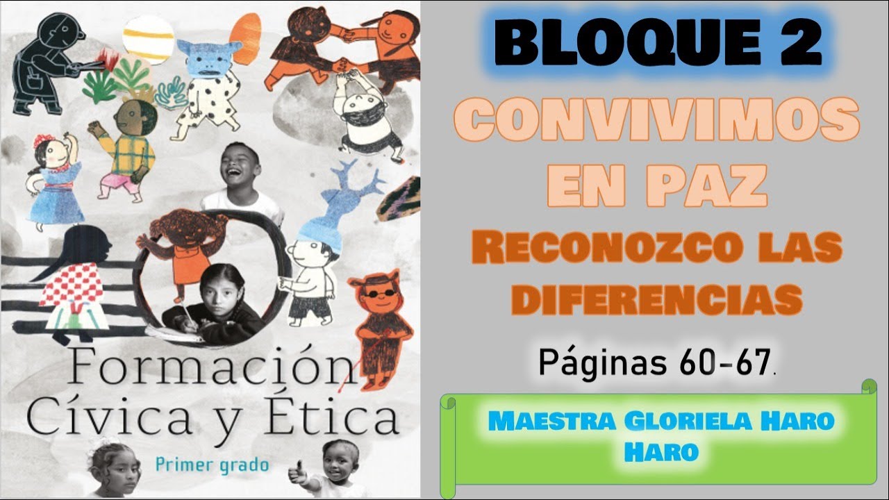 Convivimos en paz -Libro formación cívica y ética primer grado páginas 60 a la 67