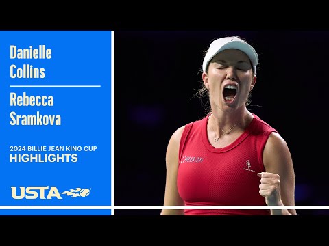 Danielle Collins vs. Rebecca Sramkova | USA vs. Slovakia | 2024 Billie Jean King Cup