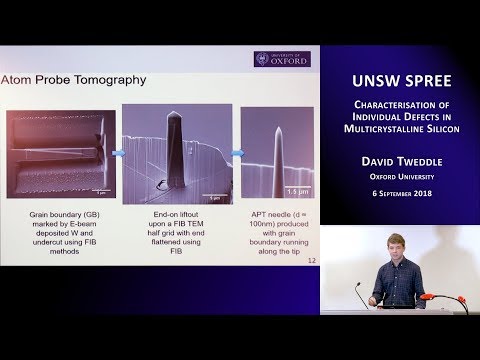 UNSW SPREE 201809-06 David Tweddle - Characterisation of Individual Defects in Multicrystalline Si