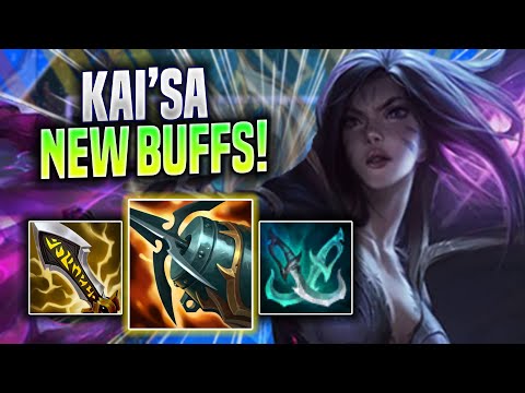 KOREAN CHALLENGER TRIES KAI'SA WITH NEW BUFFS! - Korean Challenger Plays Kai'sa ADC vs Ezreal!
