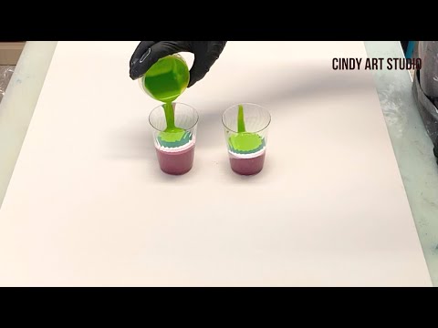 Large acrylic pearl pour Acrylic straight pour for beginners Acrylic pearl pouring abstract art easy