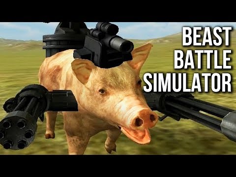 Beast Battle Simulator Gameplay - PIGS WITH CANNONS Challenges 1-10