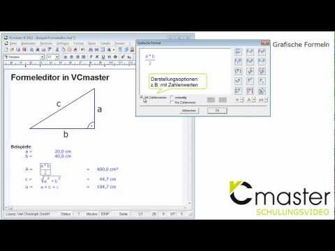 VCmaster - Einfacher Formeleditor