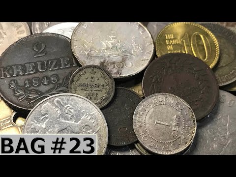 1800s SILVER & HARD TO GET CLAD COINAGE In Awesome Half Pound of World Coins - Hunt #23