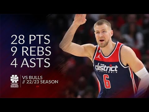 Kristaps Porzingis 28 pts 9 rebs 4 asts vs Bulls 22/23 season