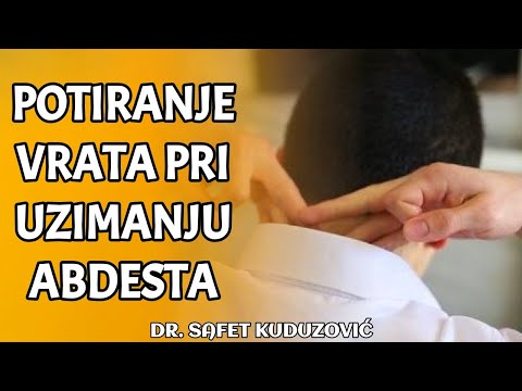 Potiranje vrata pri uzimanju abdesta - dr. Safet Kuduzović