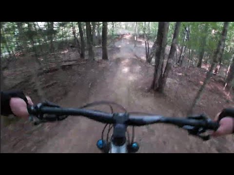 ADK MTB 15. Harrietstown Bike Park pump track/jump line Saranac Lake NY