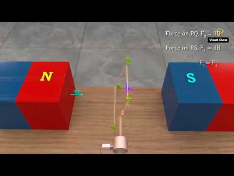 Torque On a Current Carrying loop in Magnetic Field || Animated Video || #easyscience