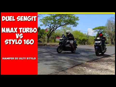 YAMAHA NMAX TURBO ditantang HONDA STYLO - NEMPEL KETAT AKHIRNYA TAK TERDUGA