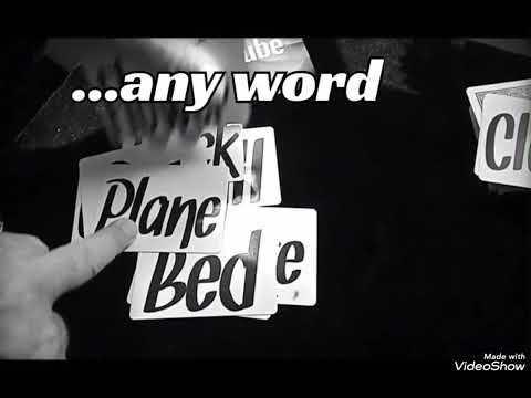 MAGIC WORD PREMONITION TRICK...worth a look.