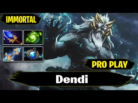 Zeus Mid 7.27d Pro Gameplay Dendi IMMORTAL Rank Dota 2